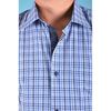 Рубашка VELS 10018-1 кл., Размер: M, Цвет: сине-голубая клетка, фото 4 | Интернет-магазин Vels