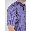 Рубашка VELS 1362/16 пр.с отв., Размер: M, Цвет: фиолет клетка, фото 4 | Интернет-магазин Vels