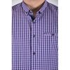 Рубашка VELS 1362/16 пр.с отв., Размер: M, Цвет: фиолет клетка, фото 5 | Интернет-магазин Vels