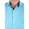 Рубашка VELS 192 кл. отд., Размер: M/176-182, Цвет: бирюза с отд. , фото 4 | Интернет-магазин Vels