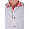 Рубашка VELS 20572/3 отд., пр., Размер: L, Цвет: белая с красн. рисун., фото 4 | Интернет-магазин Vels