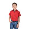 Сорочка дитяча VELS 31 з темно-синьою вставкою короткий рукав, Розмір: 1, Колір: красный с т.син. отд., фото 2 | Інтернет-магазин Vels