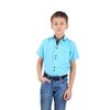 Сорочка дитяча VELS 192  з вставкою, короткий рукав, Розмір: 6, Колір: бирюза, фото 2 | Інтернет-магазин Vels
