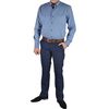 Сорочка чоловіча приталена VELS 62010.1 пр.отд, Розмір: M, Колір: джинсовый с рис., фото 4 | Інтернет-магазин Vels