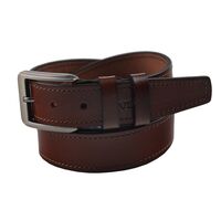Ремень мужской кожаный VELS 35 мм 07, Размер: 120, Цвет: коричневый | Интернет-магазин Vels