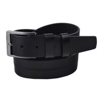 Ремень мужской кожаный VELS 35 мм 11, Размер: 120, Цвет: чёрный | Интернет-магазин Vels