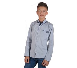 Сорочка підліткова для хлопчика Cegisa 8141, Розмір: 170/15, Колір: светло серый | Інтернет-магазин Vels