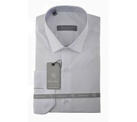Рубашка мужская приталка Franco Cassel стойка оксфорд, Размер: 3XL, Цвет: белый | Интернет-магазин Vels