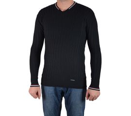 Свитер мужской Woolen 436-04, Размер: M, Цвет: чёрный | Интернет-магазин Vels