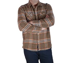 Рубашка мужская утеплённая Jean Piere 4803, Размер: L, Цвет: TABA | Интернет-магазин Vels