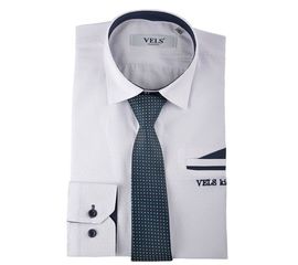 Краватка дитяча кольорова Vels 13, Розмір: 0, Колір: темно синий  точка берюза | Інтернет-магазин Vels