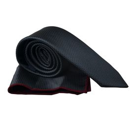 Краватка чоловіча з хусткою Quesste 29, Колір: серый | Інтернет-магазин Vels