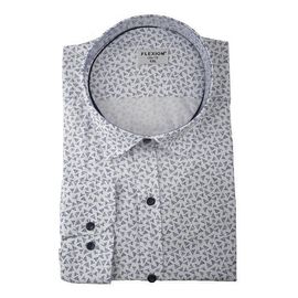 Рубашка мужская большой размер Flexion 18-229, Размер: 6XL, Цвет: белая с рисунком | Интернет-магазин Vels