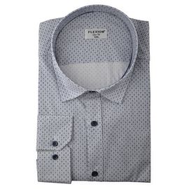 Рубашка мужская большой размер Flexion 18-243, Размер: 6XL, Цвет: белый с рисунком | Интернет-магазин Vels
