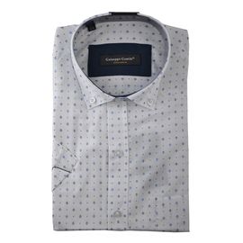Рубашка мужская классическая Guiseppe 16 к/р, Размер: XL, Цвет: белая с узором | Интернет-магазин Vels