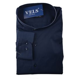 Рубашка мужская приталенная Carlino 409 02, Размер: M, Цвет: темно-синий | Интернет-магазин Vels