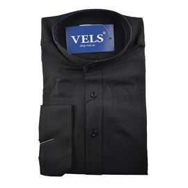 Рубашка мужская приталенная Zermon 1004, Размер: S, Цвет: чёрный; оксфорд | Интернет-магазин Vels