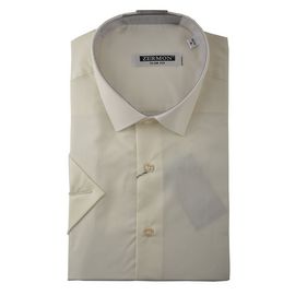 Рубашка мужская приталенная Zermon 8 к/р, Размер: S, Цвет: айвори | Интернет-магазин Vels