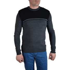 Свитер мужской Turhan 21-02, Размер: M, Цвет: чёрный с серым | Интернет-магазин Vels