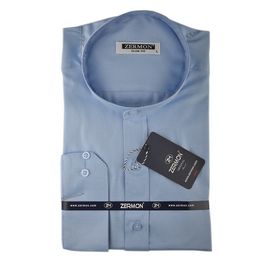Рубашка мужская приталенная Zermon 1009, Размер: S, Цвет: голубой | Интернет-магазин Vels
