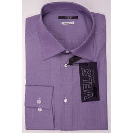 Рубашка VELS 2313-8 кл., Размер: XS, Цвет: темно-фиолет.в мелк.полосу | Интернет-магазин Vels