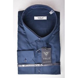Сорочка VELS 251 приталена, Розмір: XS, Колір: темно синий  | Інтернет-магазин Vels