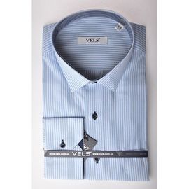 Сорочка VELS 10229/3 приталена, Розмір: M, Колір: голубая полоса | Інтернет-магазин Vels