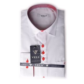 Сорочка дитяча VELS 1 з червоною вставкою, Розмір: 5, Колір: белый с красной отд. | Інтернет-магазин Vels
