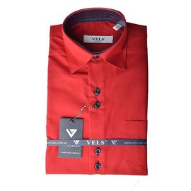 Рубашка детская VELS 31 отд. т.син. к/р, Размер: 1, Цвет: красный с т.син. отд. | Интернет-магазин Vels