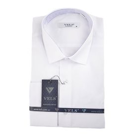 Сорочка чоловіча класична VELS 1, Розмір: M/176-182, Колір: білий | Інтернет-магазин Vels