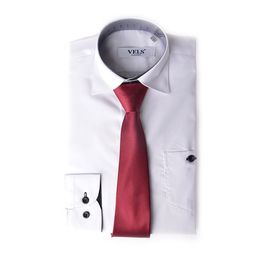 Краватка Vels дитяча однотонна 02, Розмір: 0, Колір: бордо | Інтернет-магазин Vels