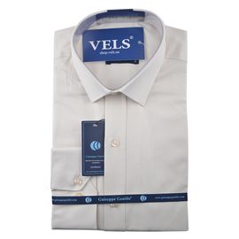Рубашка мужская приталенная Guiseppe 08, Размер: XL, Цвет: шампань оксфорд | Интернет-магазин Vels
