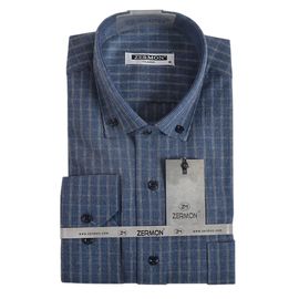 Рубашка мужская классическая Zermon 101, Размер: S, Цвет: синяя клетка | Интернет-магазин Vels