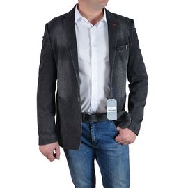 Пиджак мужской джинсовый Club JU 290-02, Размер: 48, Цвет: тёмно-серый | Интернет-магазин Vels