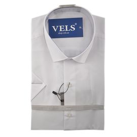Сорочка чоловіча приталена Franko Cassel 01 к/р, Розмір: XL, Колір: білий | Інтернет-магазин Vels