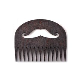 Расческа для бороды и усов "Mustache" 01, Колір: коричневый | Інтернет-магазин Vels