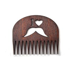 Расческа для бороды и усов "Mustache" 03, Цвет: коричневый | Интернет-магазин Vels