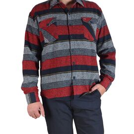 Рубашка мужская утеплённая Jean Piere 4813, Размер: M, Цвет: CLARET RED | Интернет-магазин Vels