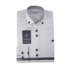 Рубашка детская на мальчика VELS 10114/1, Размер: 6, Цвет: белый ,текстура | Интернет-магазин Vels