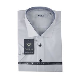Рубашка мужская классическая VELS 1* к/р, Размер: M, Цвет: белый | Интернет-магазин Vels