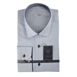 Рубашка мужская классическая VELS 16079-3, Размер: M, Цвет: голубой узор | Интернет-магазин Vels