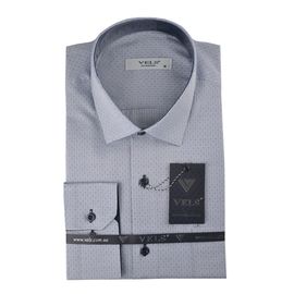 Рубашка мужская классическая VELS 16079-2, Размер: M, Цвет: темно синий узор | Интернет-магазин Vels