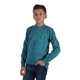 Свитшот детский на флисе Cegisa 5074 (07), Размер: 116/6, Цвет: зелёный | Интернет-магазин Vels