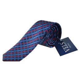 Краватка чоловіча кольорова Quesste 56, Розмір: 0, Колір: сине-красная клетка | Інтернет-магазин Vels