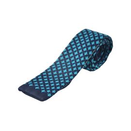 Краватка чоловіча в'язана Quesste 03, Колір: сине-голубой узор | Інтернет-магазин Vels