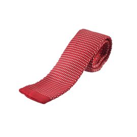 Краватка чоловіча в'язана Quesste 06, Колір: красно-белый узор | Інтернет-магазин Vels