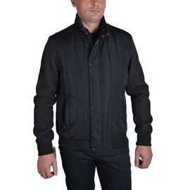 Куртка демисезонная MABRO 1721-02, Размер: 50, Цвет: чёрный c коричневым | Интернет-магазин Vels