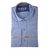 Рубашка мужская приталенная Zermon 1011, Размер: S, Цвет: голубая штрих | Интернет-магазин Vels