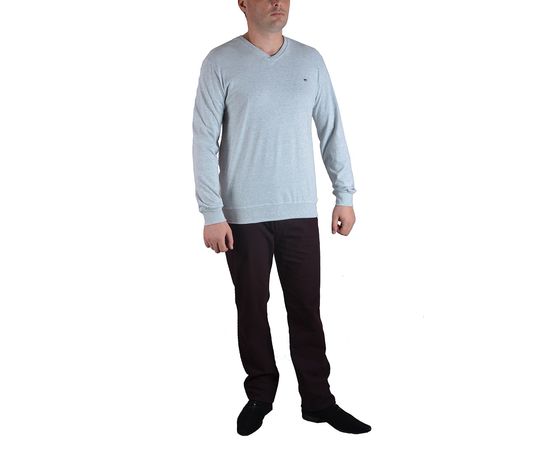 Батник мужской большого размера Zinzolin 3388-03, Размер: 5XL, Цвет: светло серый, фото 3 | Интернет-магазин Vels