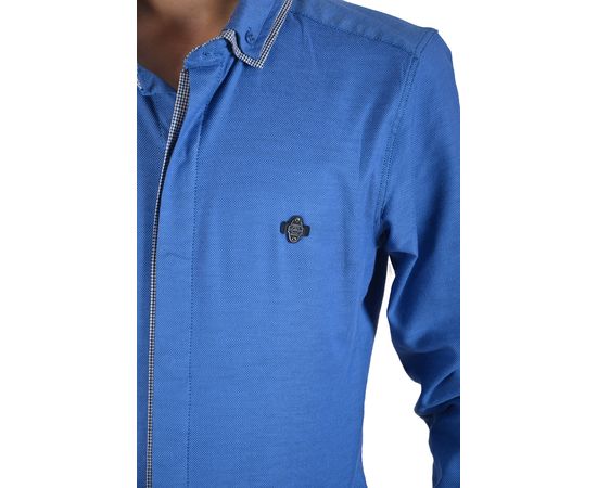 Сорочка підліткова Cegisa 8111 01, Розмір: 158/13, Колір: синий, фото 4 | Інтернет-магазин Vels